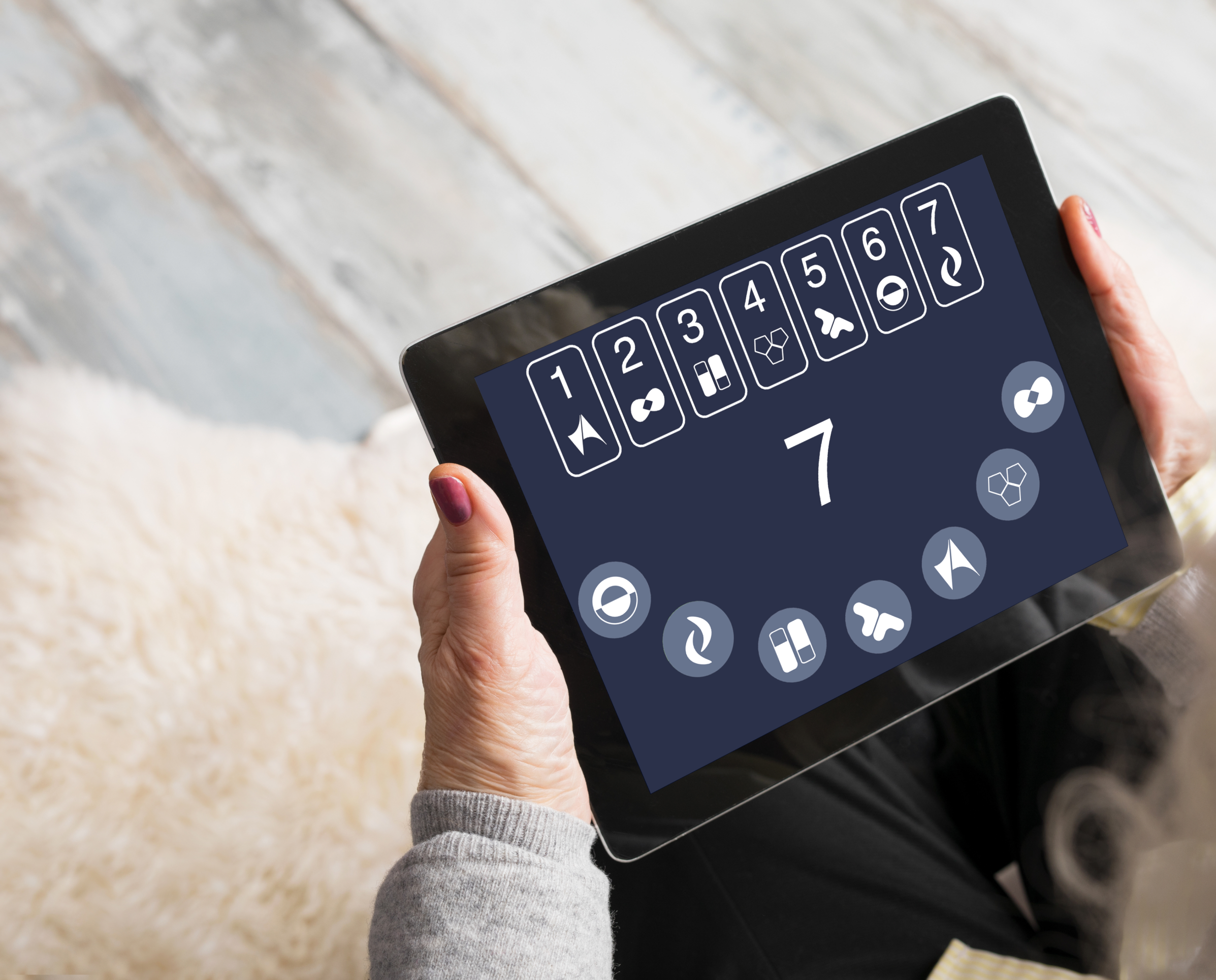 Screenshot of TabCAT software on iPad